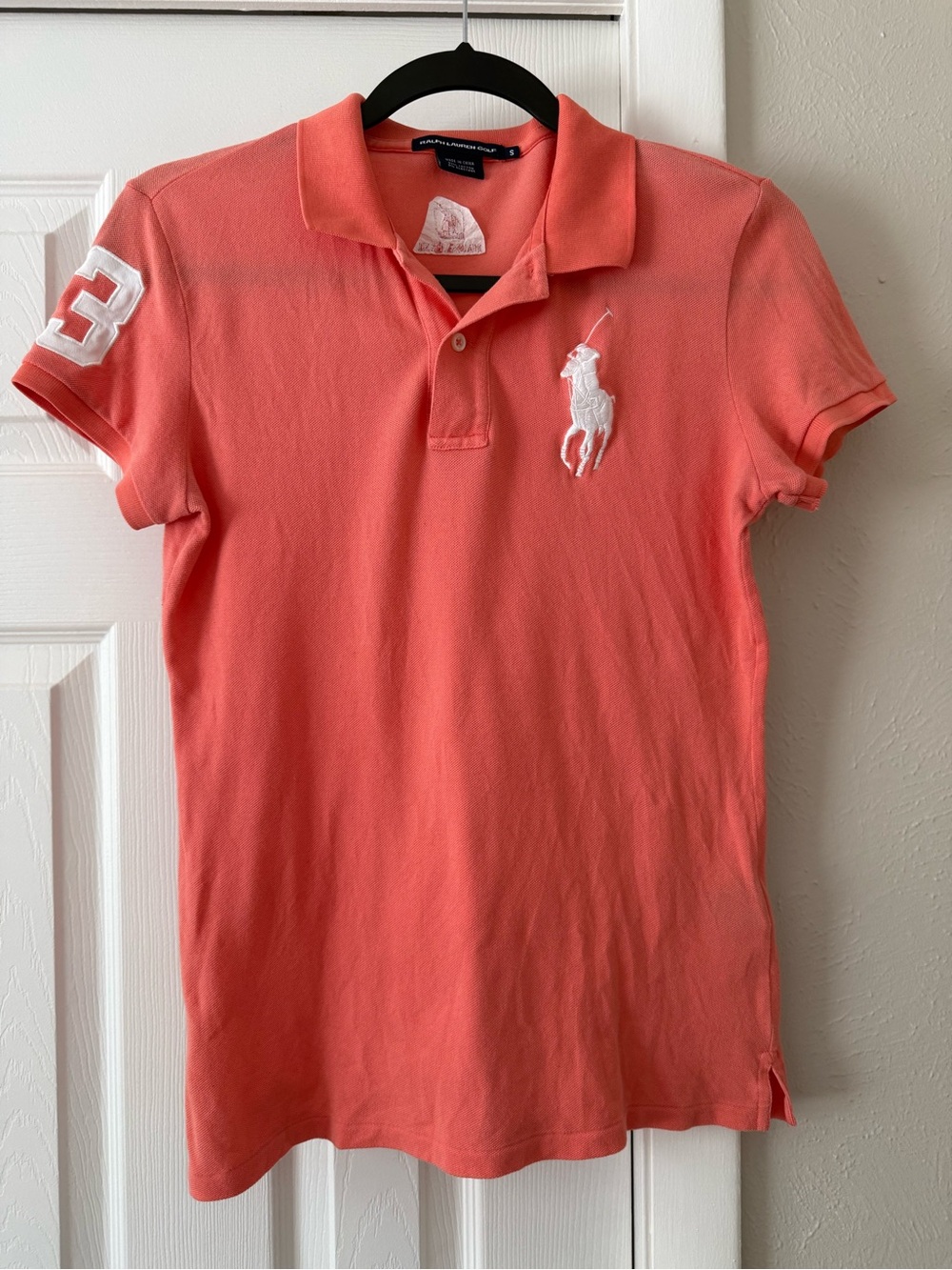Polo Ralph Lauren Golf Big Pony Polo size small Coral - Mauna Lani Logo